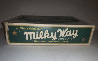 Vintage Mars Chocolate Milky Way Candy Advertising Display Box 2 Sides Holds 25