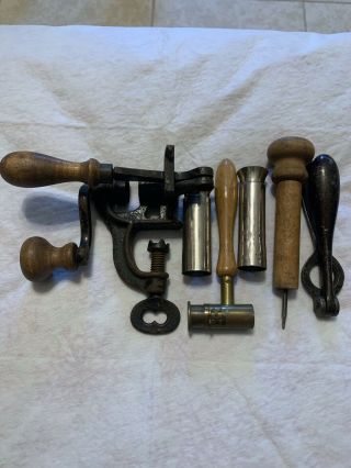 Antique Vintage Shotgun Reloading Tools.  12 Gauge With Powder Measure