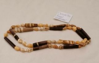 Vintage Bohemian Hippie Shell Bead Necklace