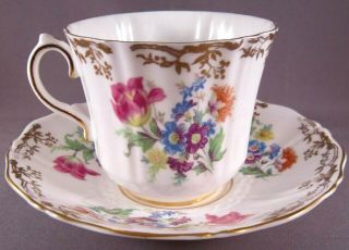 Old Royal Bone China Teacup & Saucer - 9227 - Vintage English China