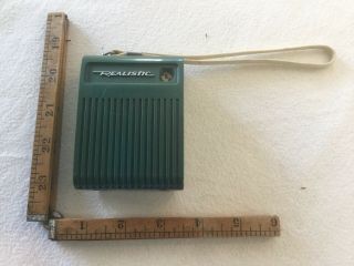 Vintage Radio Shack Blue Flavoradio Realistic 12 - 166 Am Transistor Radio