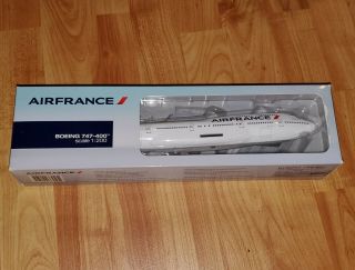 1:200 Hogan Air France Boeing 747 Model Plane F - Gith W/stand.  Rare
