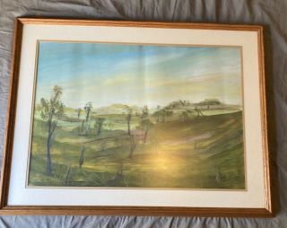 Vintage Antique Painting Signed With Frame