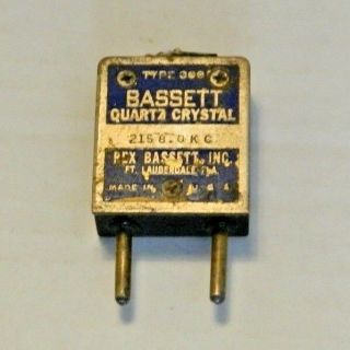 Vintage Rex Basset Quartz Crystal 2158 Khz Good
