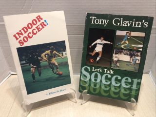 2 Vintage 1980’s Indoor Soccer Books By Tony Glavin & Klaas De Boer Misl Msl
