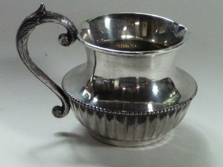 Vintage J H Potters Superior Silver Plate Milk Jug Creamer