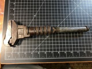 Vtg Antique Bemis Call Co Double Jaw Adjustable Pipe Monkey Railroad Wrench