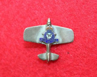 Vintage Ww2 English Raf Royal Air Force Spitfire? Fighter Plane Sweetheart Pin