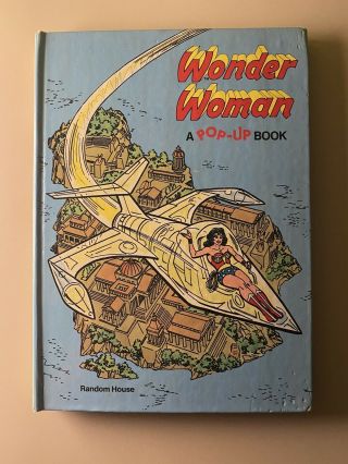 Vtg 1980 Wonder Woman Pop - Up (a Pop - Up Book) By D C Comics - Hardcover