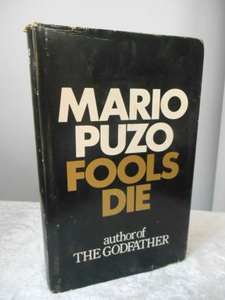 Vintage 1979 Fools Die Mario Puzo Godfather Author Hb Book Club Associates