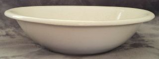 Vintage Mccoy White Speckled 12 " Wash Bowl Basin/serving Bowl 7527