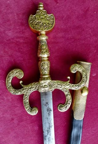 Antique Victorian Period European 19th Century Rapier Sword No Dagger