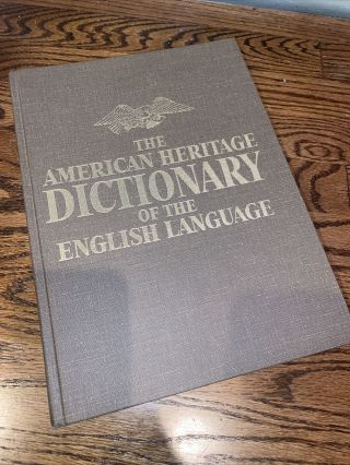 Vintage 1971 The American Heritage Dictionary Of The English Language