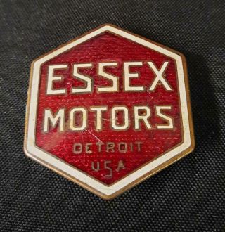 Essex Motors Automobile Radiator Badge Car Truck Emblem Hood Ornament Sign