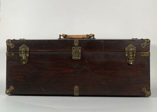 Antique Tronick Tackler Non Sinkable Tackle Box With Patina