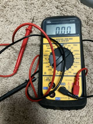 In Case Ideal 61 - 361 Phase Rotation True Rms Hz - Mfd - Auto Off Tester,  Leads