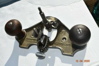 Antique Stanley No.  71 Router Plane,  Type 9,  W/throat Closing Attachment,  1/4cutter
