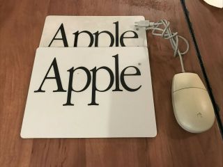 Vintage Apple Mouse Pads And Bus Mouse Ii Rare