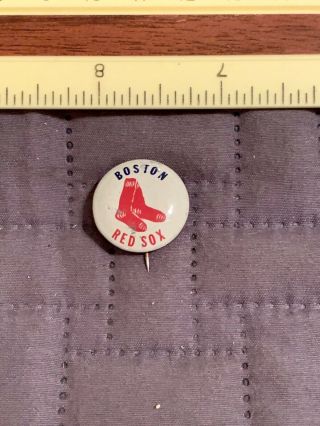 1950’s Vintage Boston Red Sox Baseball 3/4 Inch Pin Pinback Massachusetts
