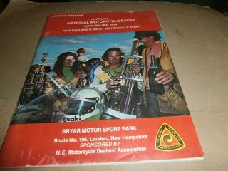 1974 Loudon Nh Ama Motorcycle Road Racing Program Bryar Motorsports Park