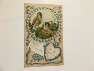 Antique/vintage Valentine Postcard With 1 Cent Stamp
