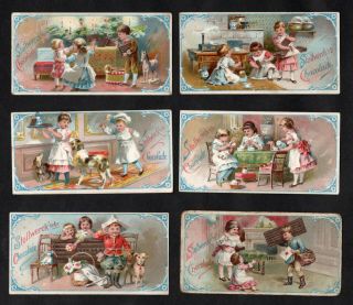 Victorian Children At Play Stollwerck 1899 Album Card Set 3 (1) Vintage Game Toy