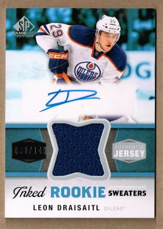2014 - 15 Sp Game Inked Rookie Sweaters Irs - Ld Leon Draisaitl /149 Rc Auto