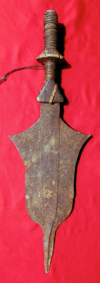 Antique African Iron Blade Kuba Hand Forged Congo