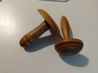 Vintage Wooden Darning Mushroom Small Sock Darner Tool Mending Sewing