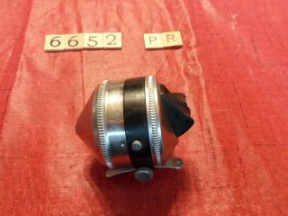 T6652 Pr Vintage Zebco 33 Fishing Reel With Metal Foot Made In Usa