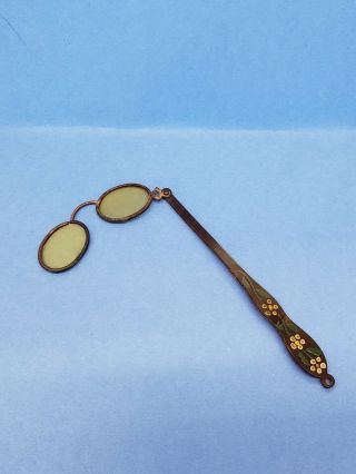 Antique French Fashion Doll Folding Glasses Accessory