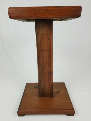 Vintage Mission Arts And Crafts Italy Tile Top Pedestal Table Plant Stand 20.  5 