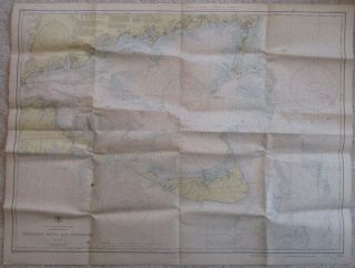 40s Portsmouth To Cape Ann Hampshire Nautical Chart Map East Coast