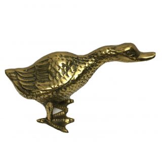 Vintage Bass Duck Goose Figure Mid Century Hunting Man Cave 8 " Paperweight