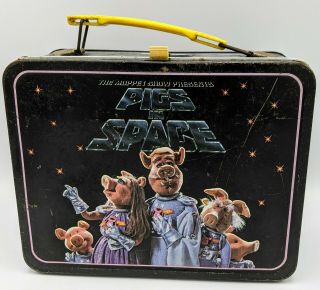 1977 Jim Henson Vintage The Muppet Show “pigs In Space” Muppets Metal Lunch Box