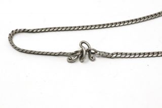 A Lovely Vintage 925 Sterling Silver Curb Link Chain Necklace 10.  8g 26628 2