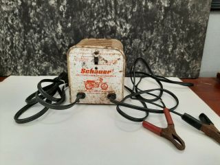 Vintage Schauer Motorcycle/automobile 1 Amp Battery Charger 11612 Model 0123 - 01