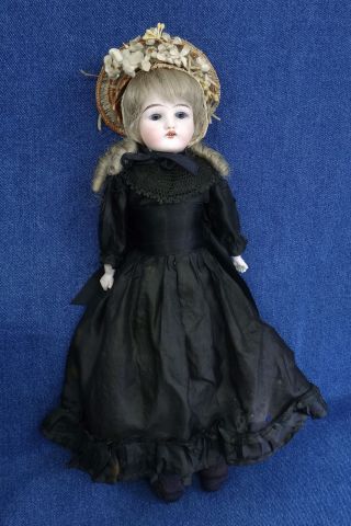 Antique Victorian 15 " Bisque Doll Shoulder Head Kid Body German Or French?
