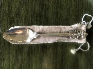 Vintage Wallace Sterling Silver Grand Baroque Large Serving Spoon Flatware