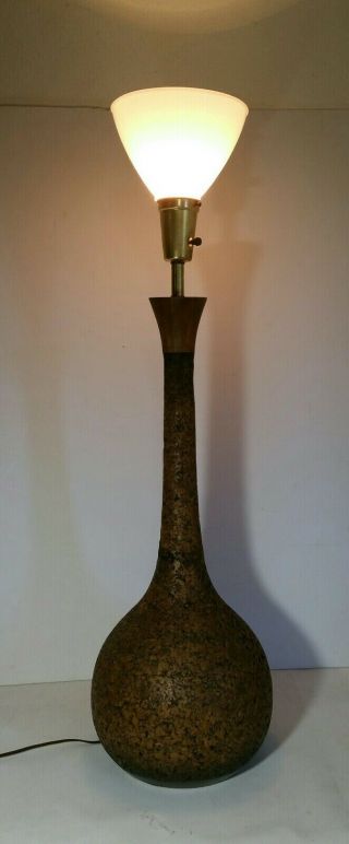 Miller ' s of California - Vintage Mid Century Modern Cork Table Lamp - June Grant 2