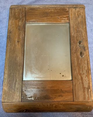 Vintage Wood Medicine Cabinet With Mirror Farmhouse