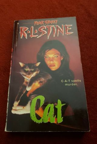 R.  L Rl Stine Cat Cat Fear Street Paperback Book Rare Htf No 45 Series Vintage