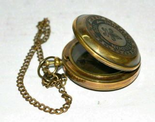 Nautical Antique vintage brass maritime dollond london push button 2 