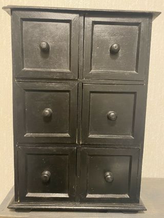 6 Drawer Apothecary Cabinet