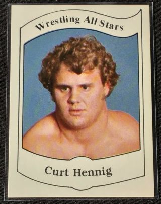 1983 Wrestling All Stars Set Break Curt Hennig Rookie Card 5 Mr.  Perfect Rookie