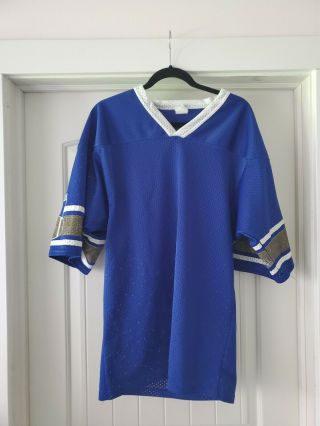 Vintage Cfl Winnipeg Blue Bombers Ravens Knit Blank Jersey (adult Size L)