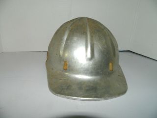 Vintage Aluminum Hard Hat Helmet Fibremetal Lite Metal Lite