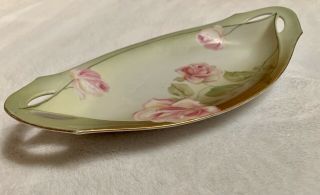 Vintage RS Tillowitz Silesia Hand Painted Porcelain Celery/Relish Dish Circ 1930 3
