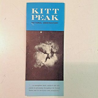 Vintage Mid Century Souvenir Brochure Kitt Peak Nat 