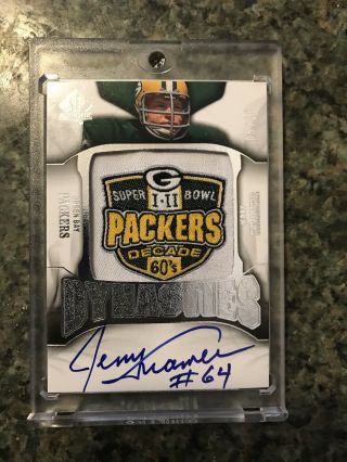 2009 Jerry Kramer Green Bay Packers Bowl Auto Patch 5/20 Autograph